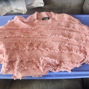 XL Couer de Vague Pink Shag Sweater